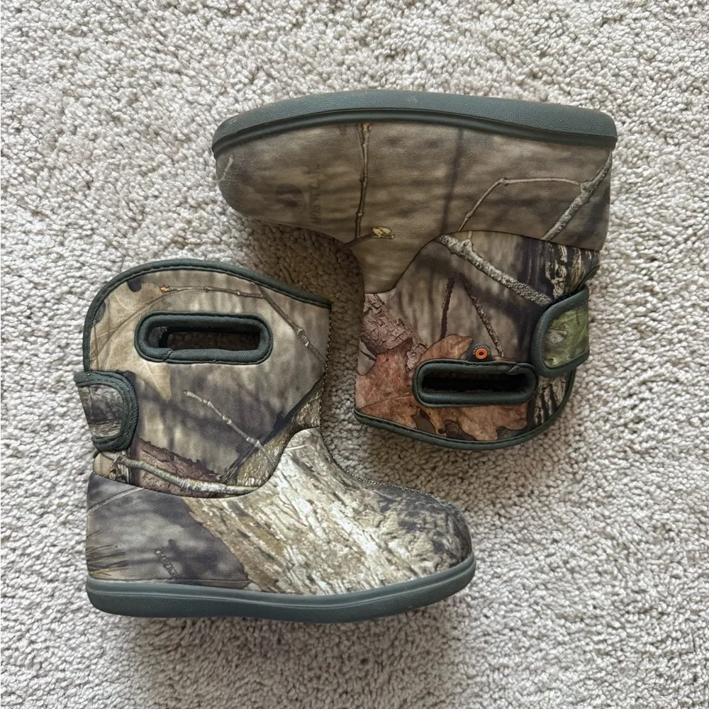 Baby Boggs Camo Mossy Oak Lined Waterproof Boots Size 10 - Picture 2 of 6